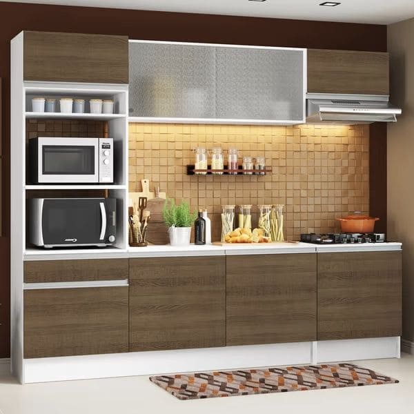 Cozinha modulada compacta