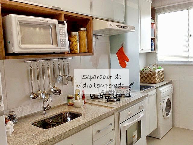 cozinha e lavanderia integradas apartamento pequeno