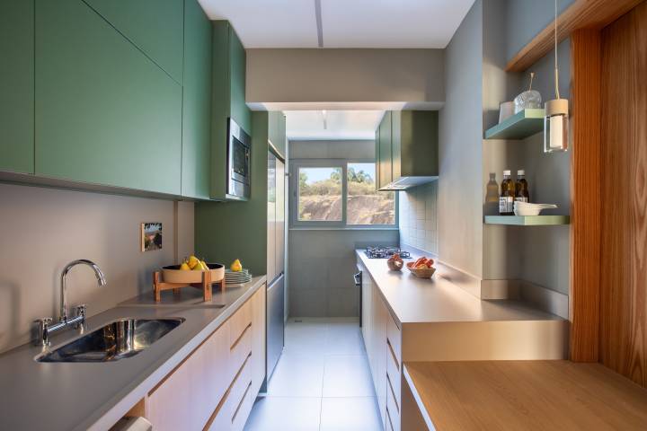 cozinha planejada apartamento pequeno 2026