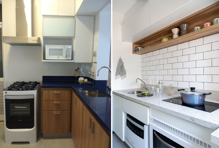 móveis planejados para cozinha pequena