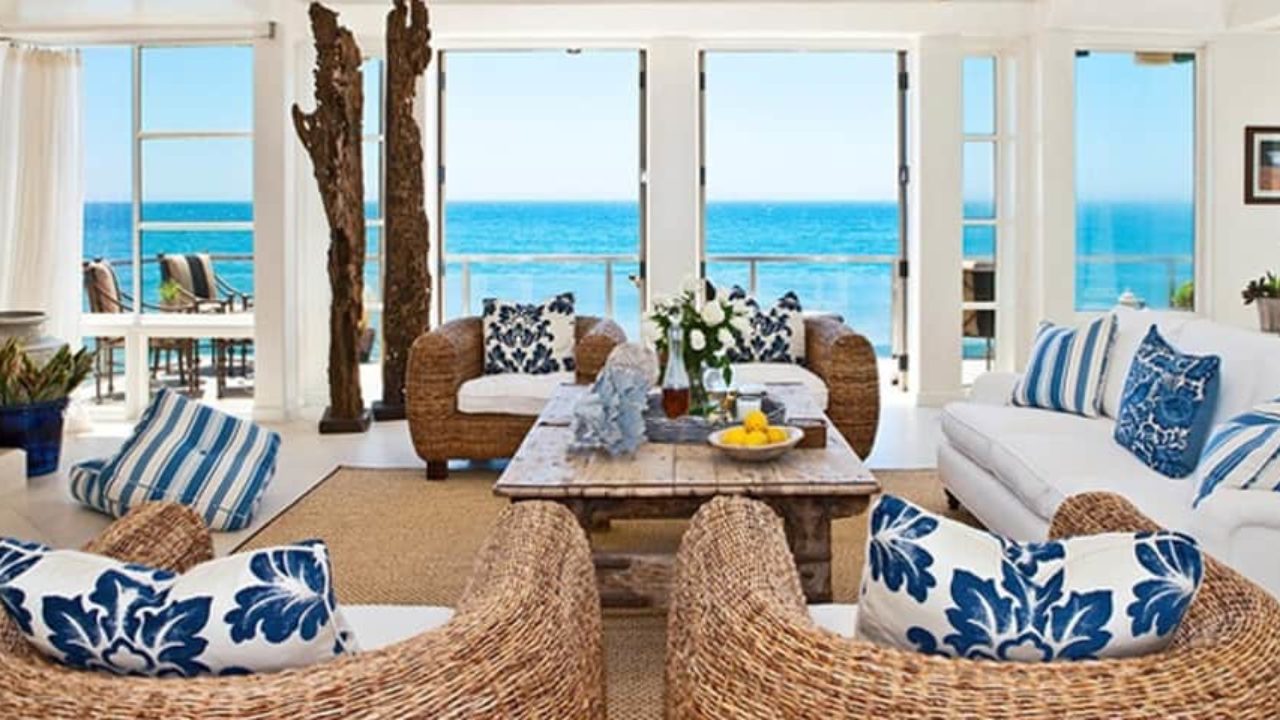 apartamento de praia decoração minimalista