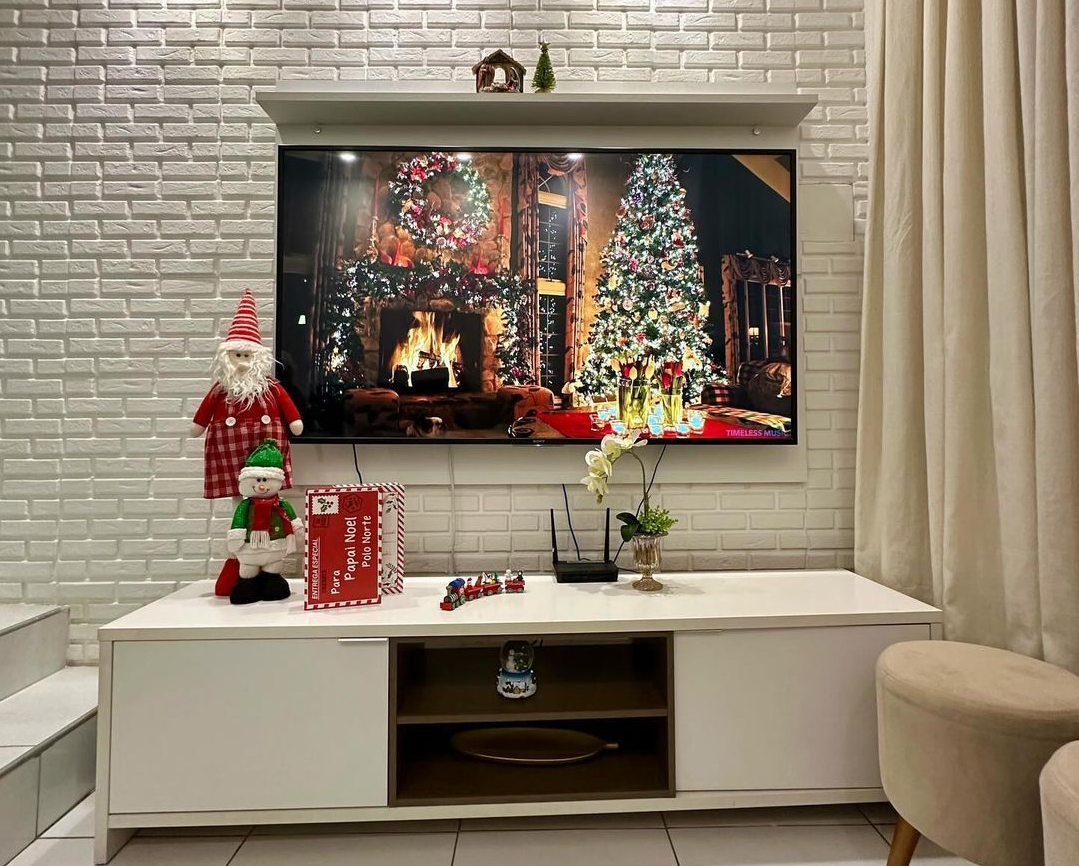 decoração de natal criativa apartamento pequeno
