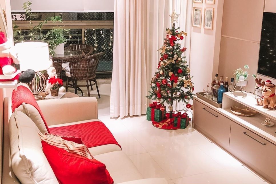 decoração natalina criativa apartamento