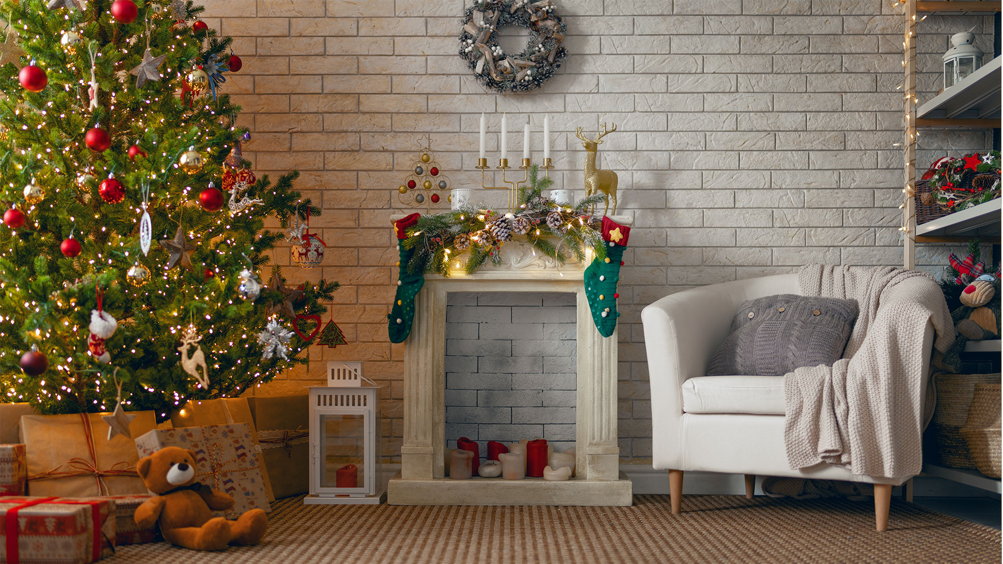 enfeites de natal para apartamento pequeno