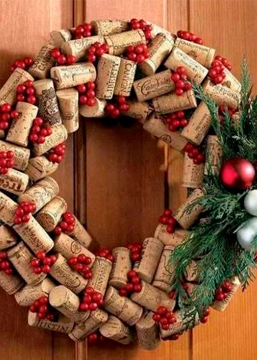 ideias de decoração de natal para porta de apartamento simples