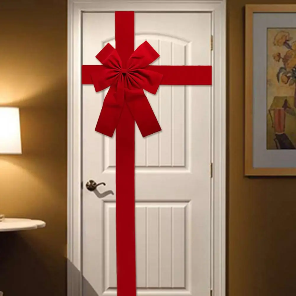 decoração de natal para porta de apartamento com feltro