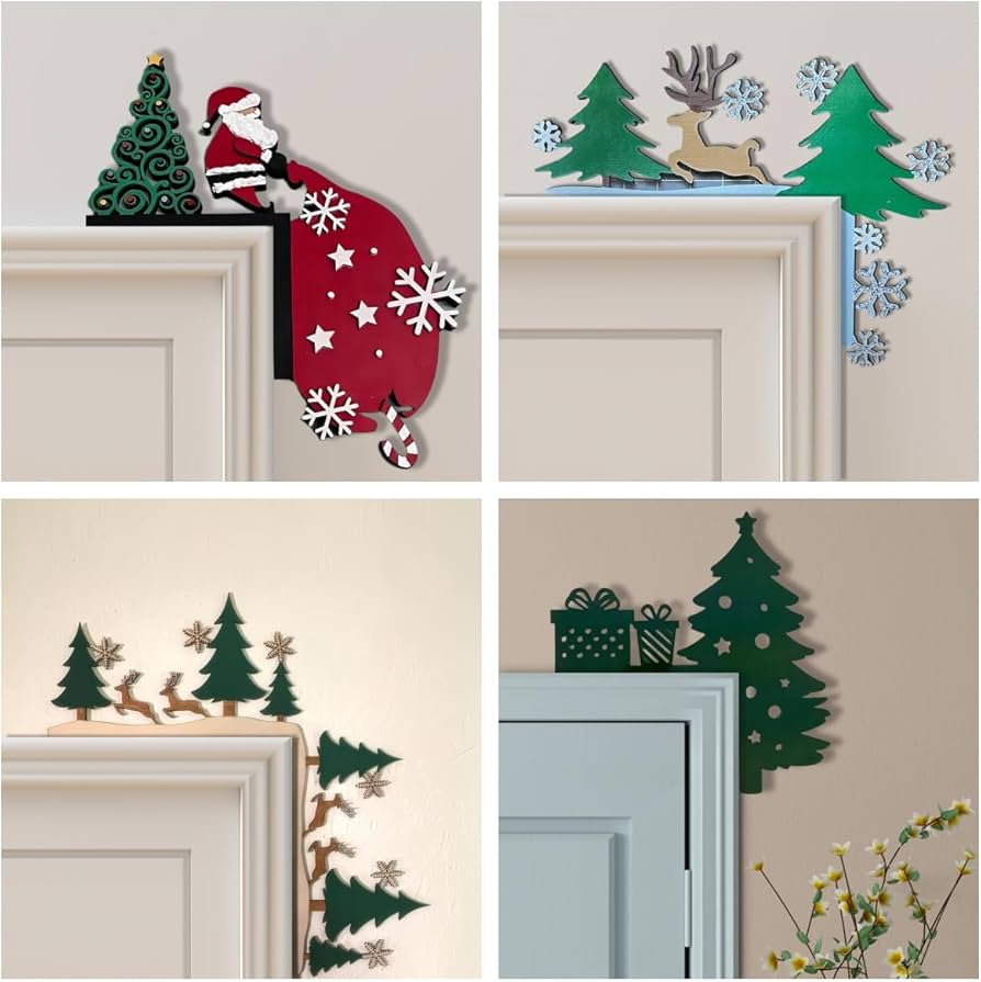 decoração de natal para porta de apartamento DIY
