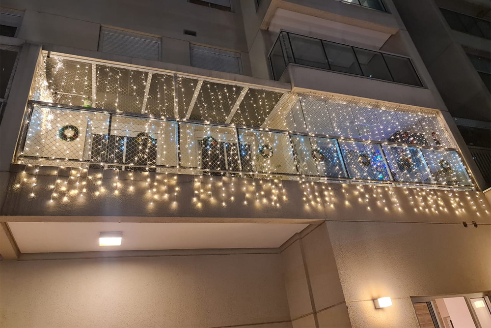 enfeites de natal para sacada