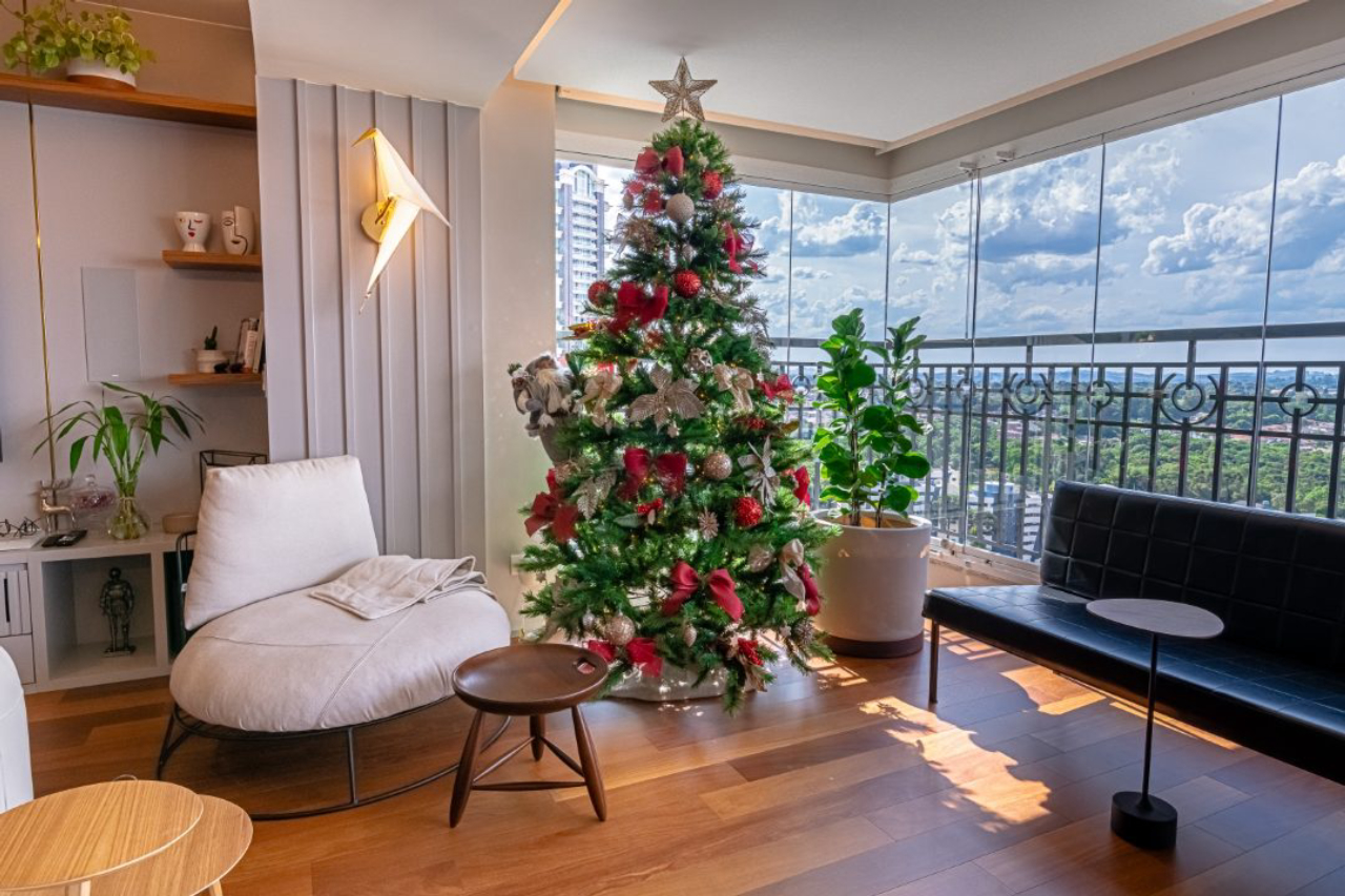 tendências decoração de natal varanda 2026