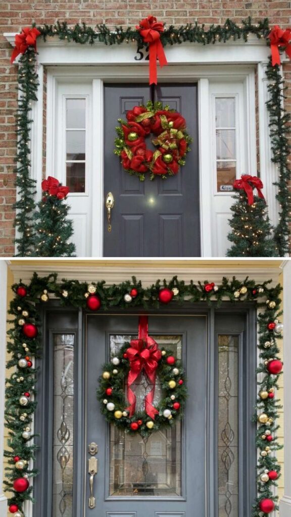 decoração de natal econômica varanda apartamento