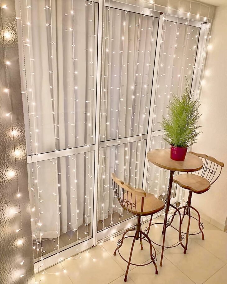 iluminação de natal para varanda de apartamento