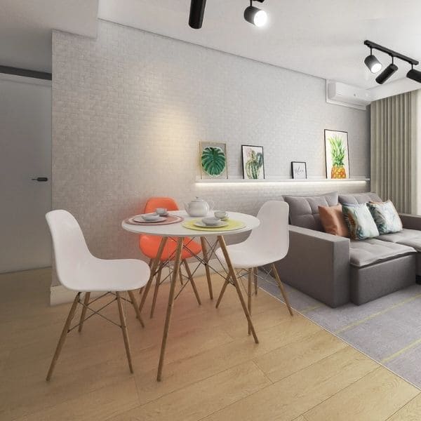decoração sala pequena simples e barata