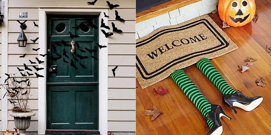 como decorar porta apartamento halloween
