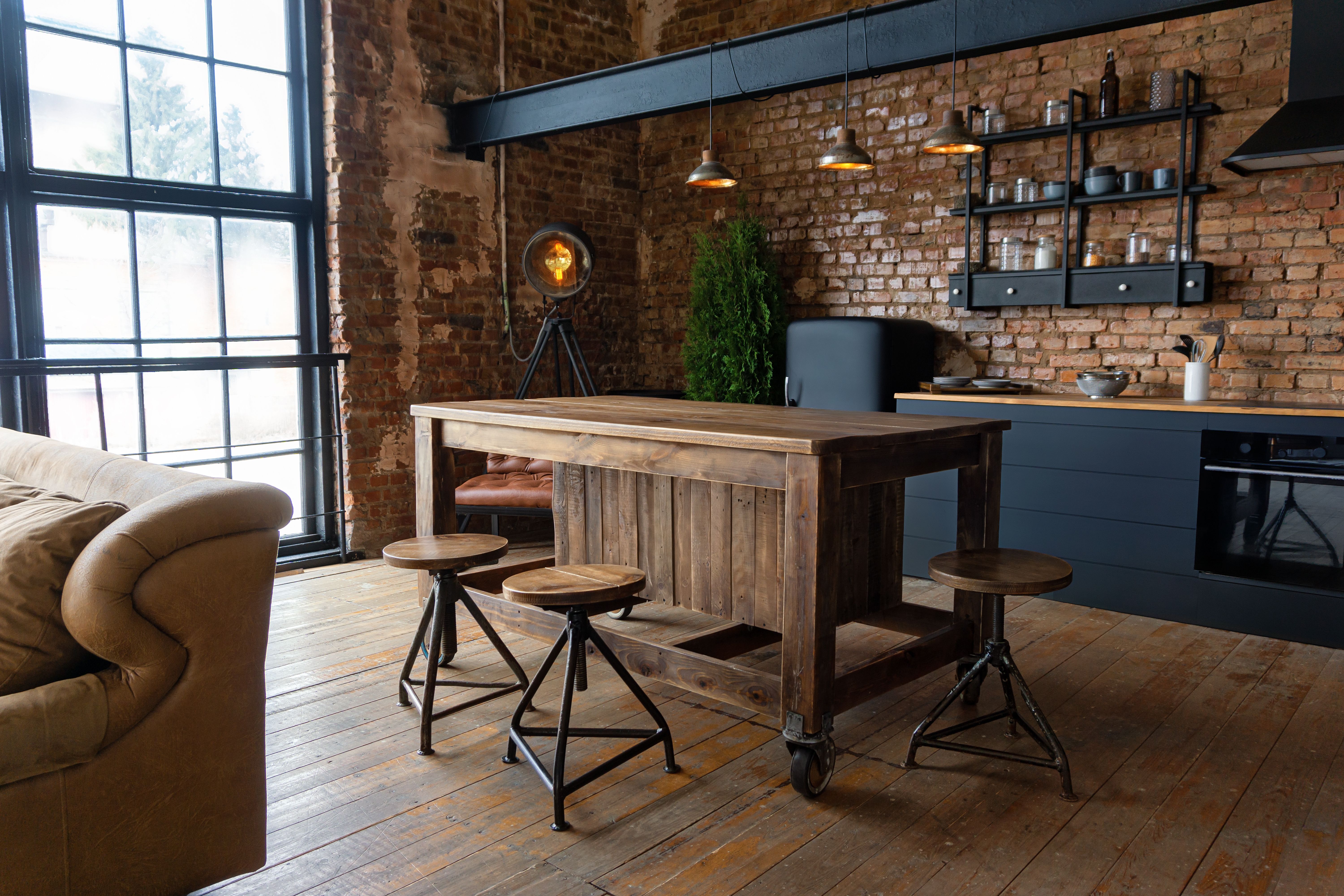 apartamento estilo industrial moderno