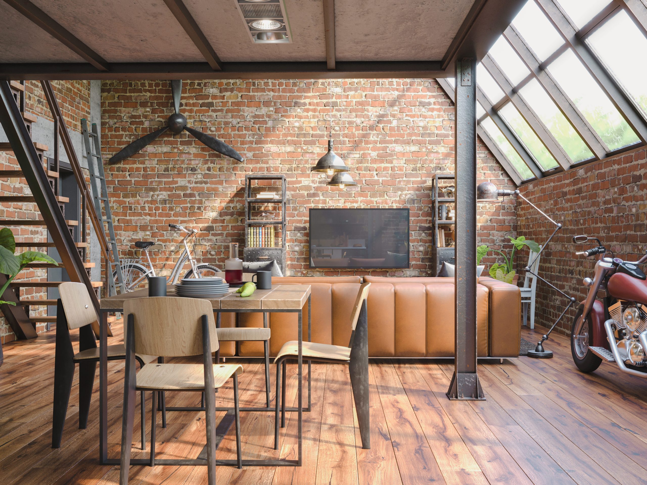quarto industrial apartamento