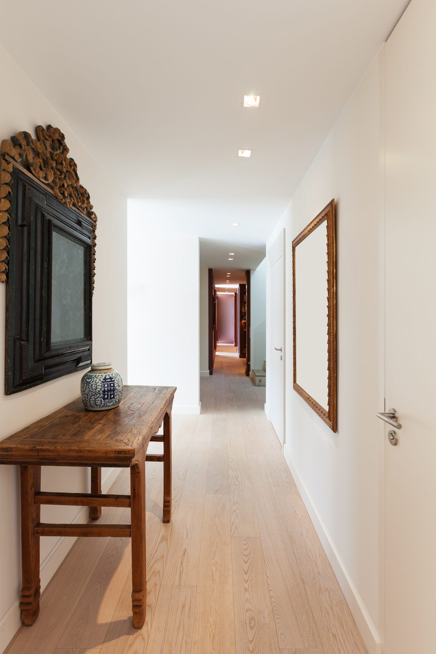 como decorar corredor estreito apartamento