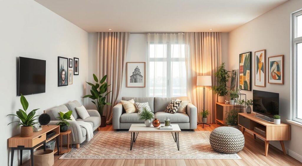 decoração sala apartamento pequeno