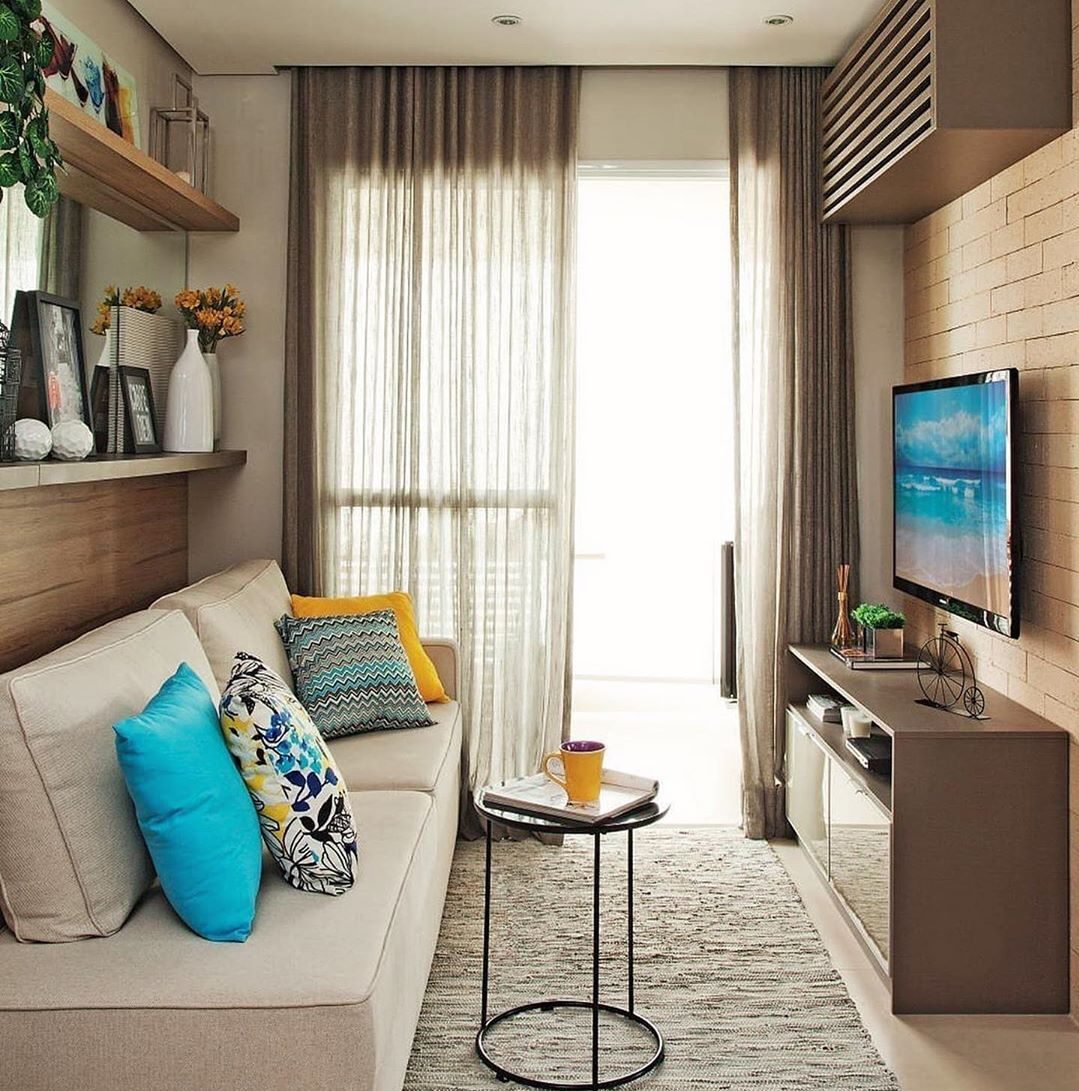 ideias sala de estar apartamento pequeno
