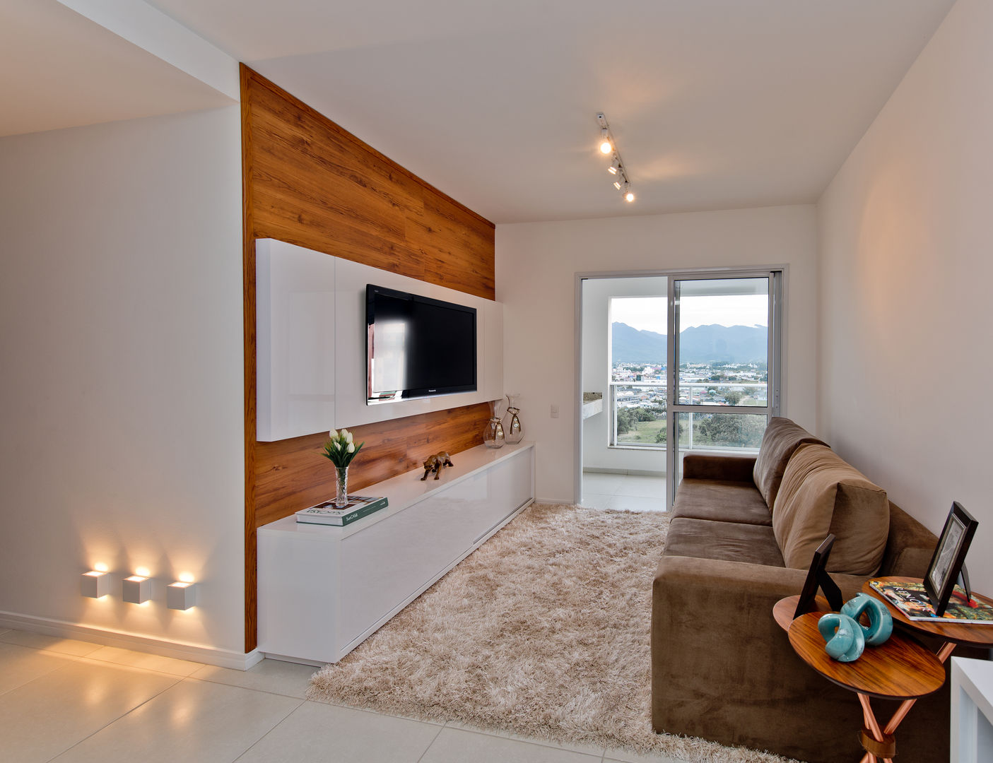 iluminação sala pequena apartamento