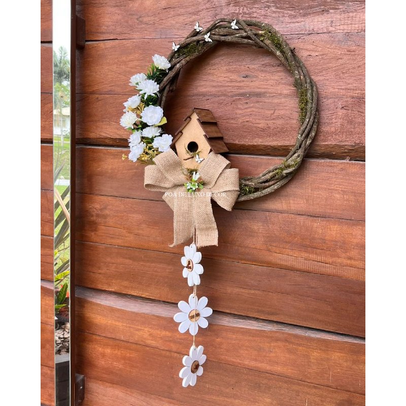 Enfeites de porta de apartamento rústicos