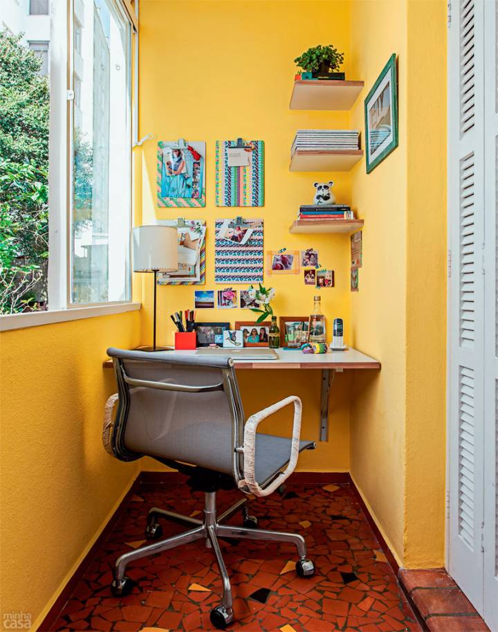 como montar escritório na varanda