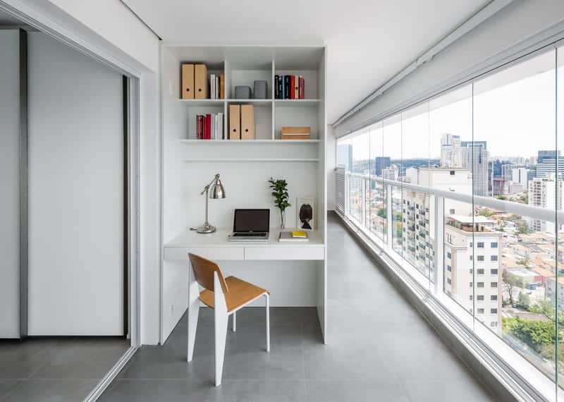 ideias escritório varanda apartamento