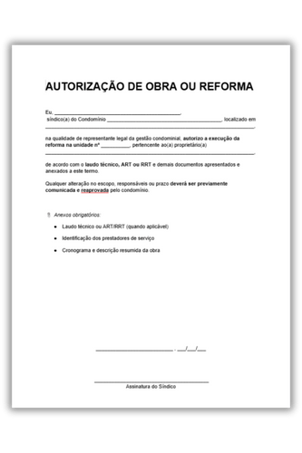 como emitir ART para reforma