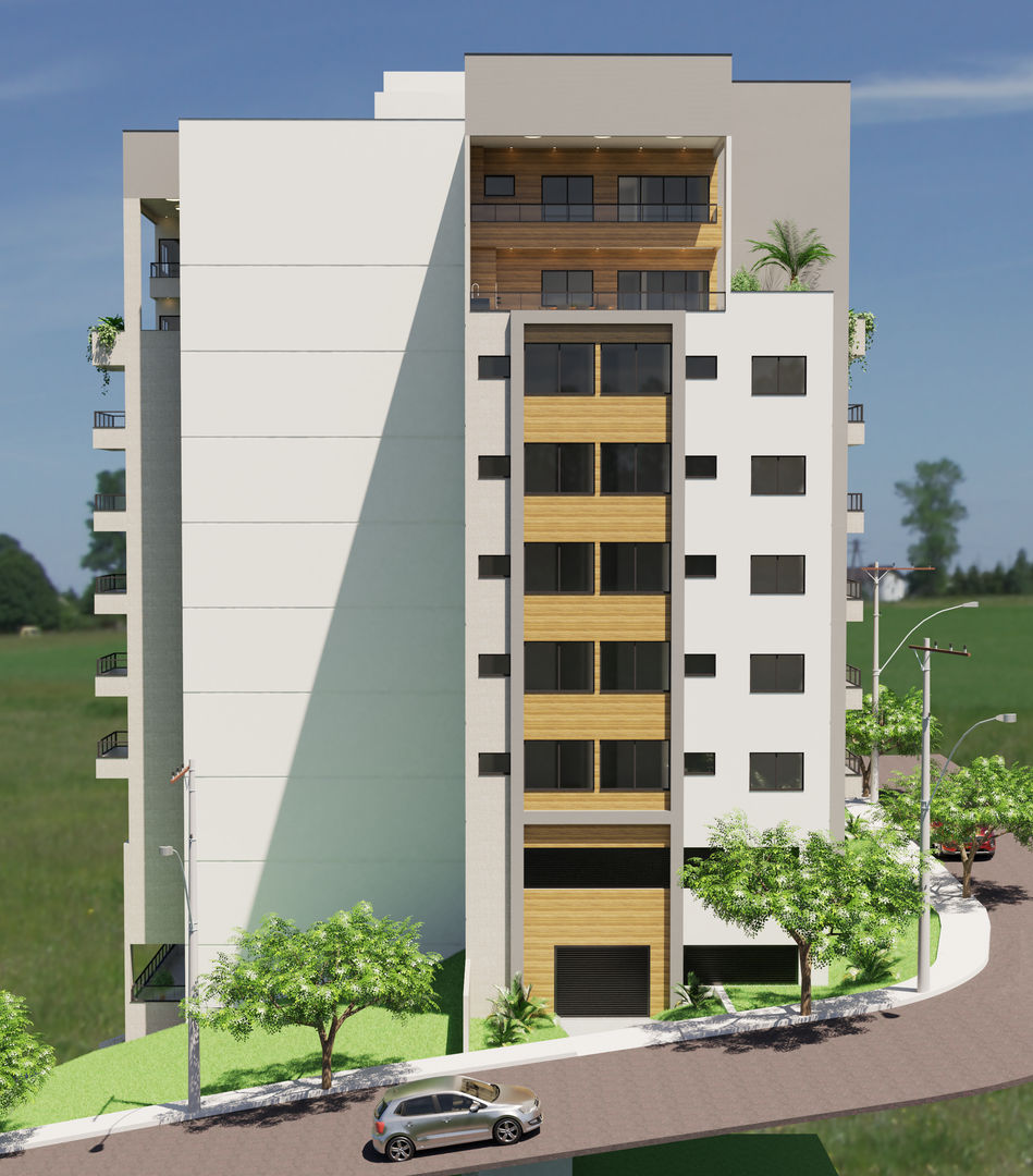 fachada de prédio moderna