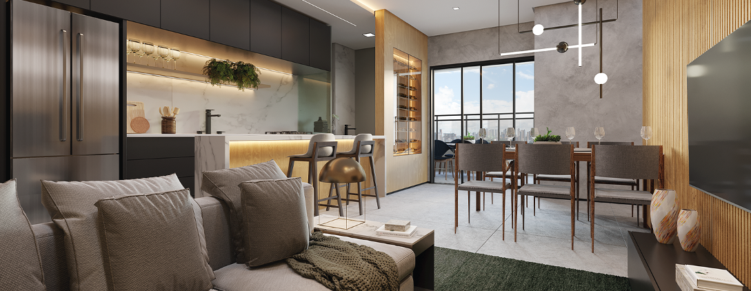 apartamento moderno decoração