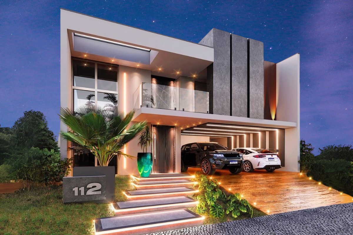 fachada de apartamento com pele de vidro