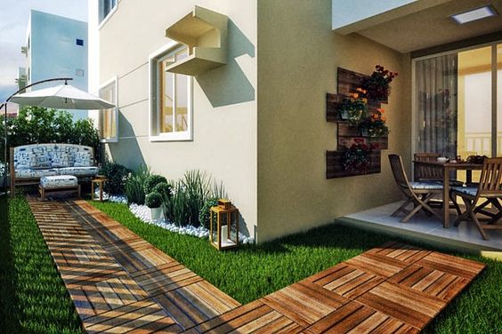 apartamento térreo com jardim