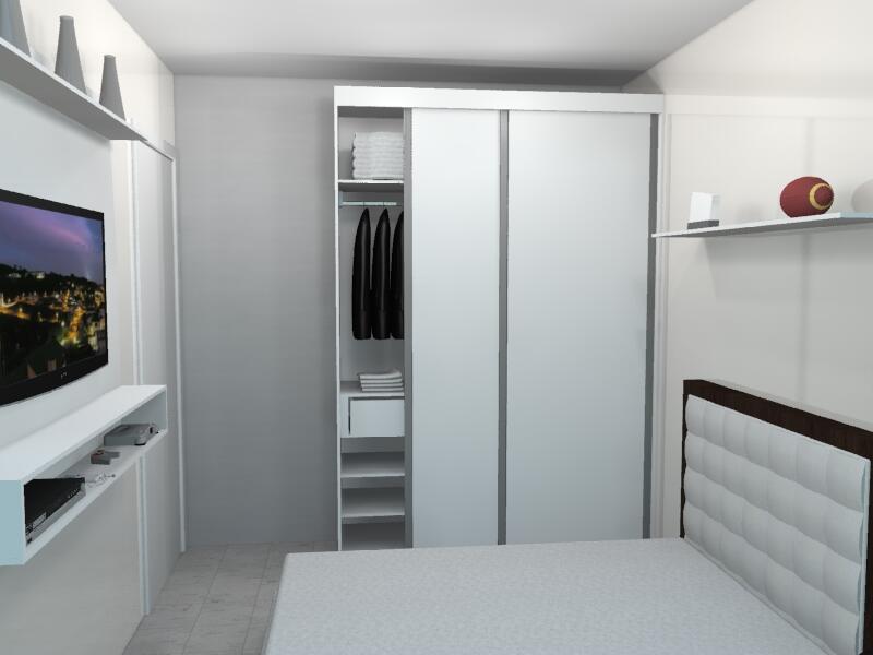 guarda roupa embutido para apartamento