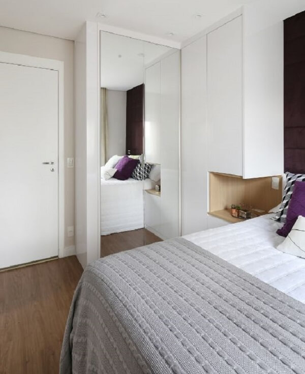 ideias guarda roupa casal apartamento pequeno