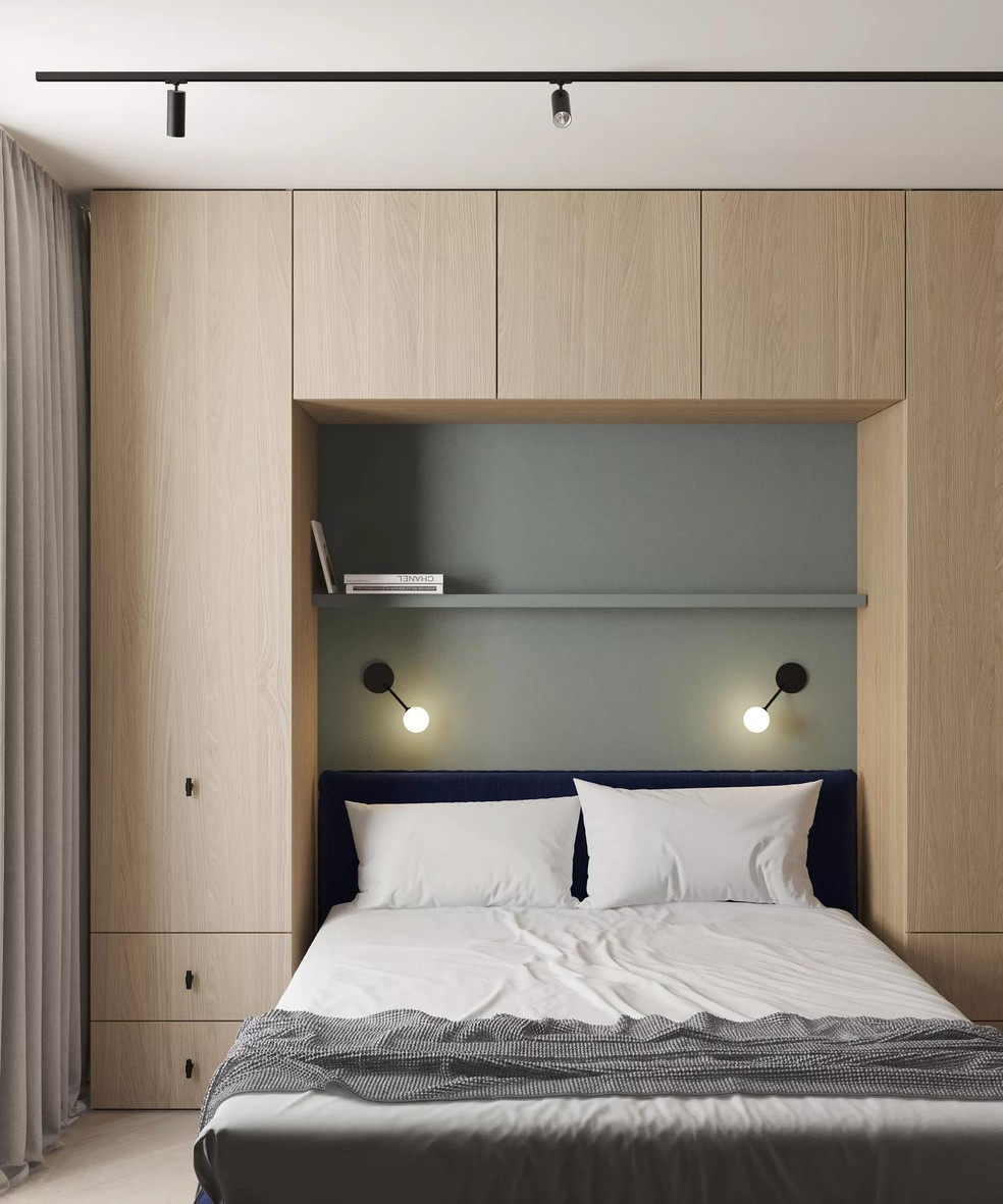 guarda roupa planejado casal quarto pequeno apartamento 2026