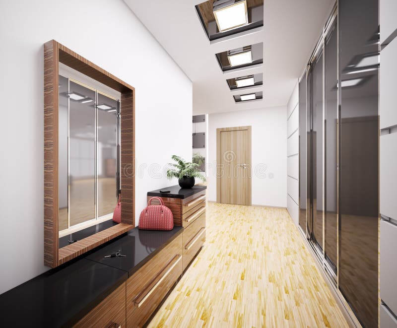 Hall de entrada apartamento moderno