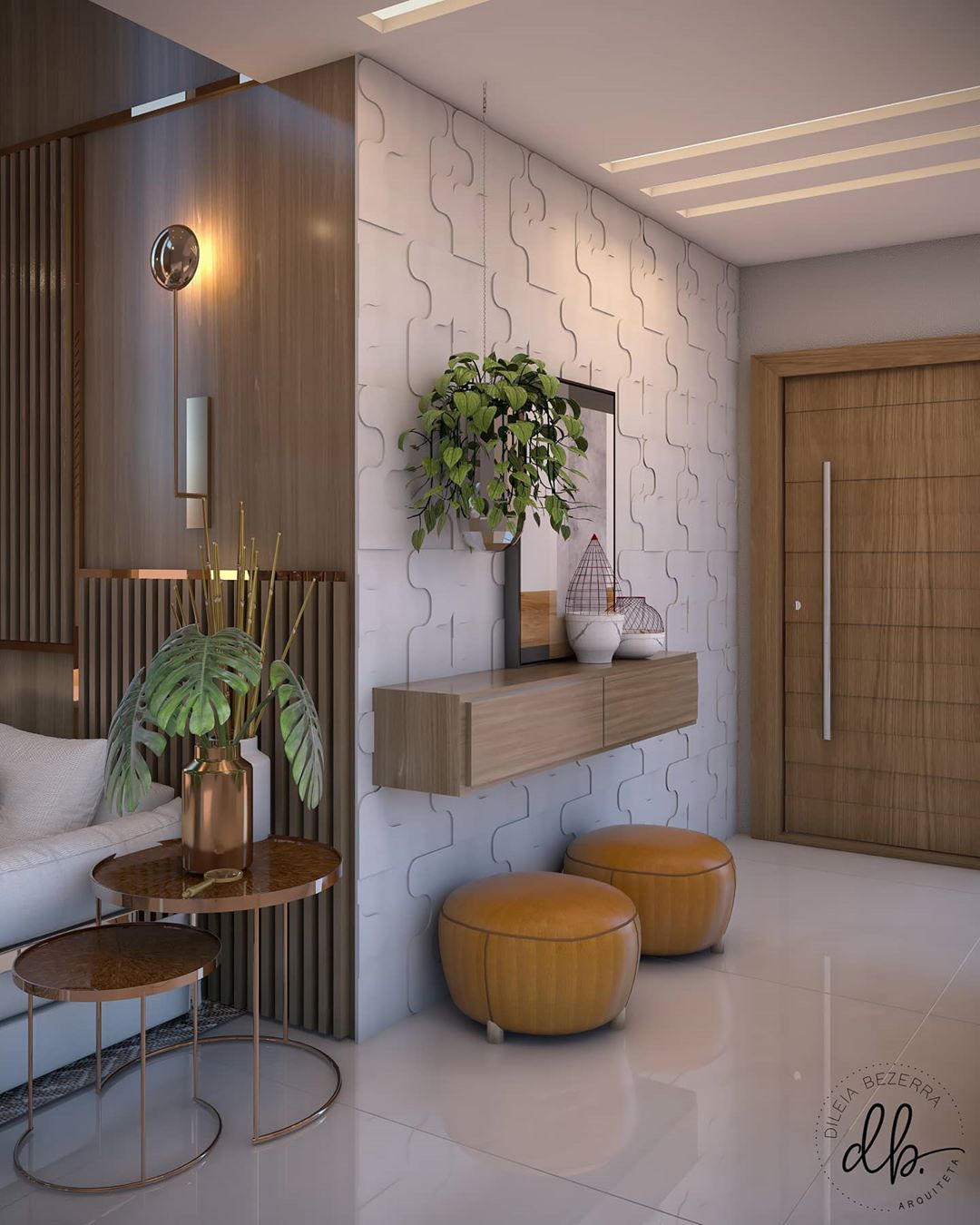 hall de entrada apartamento pequeno moderno