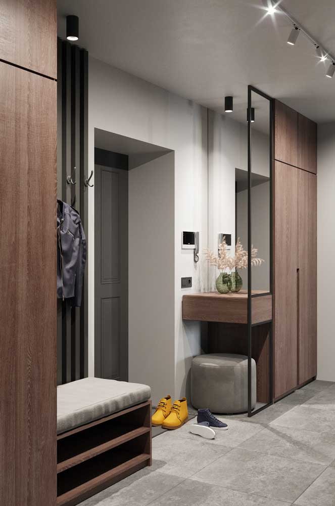 hall de entrada apartamento luxo moderno