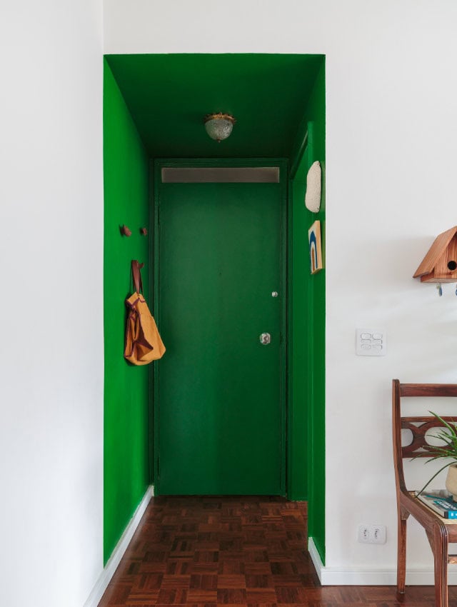 hall de entrada apartamento pequeno aconchegante