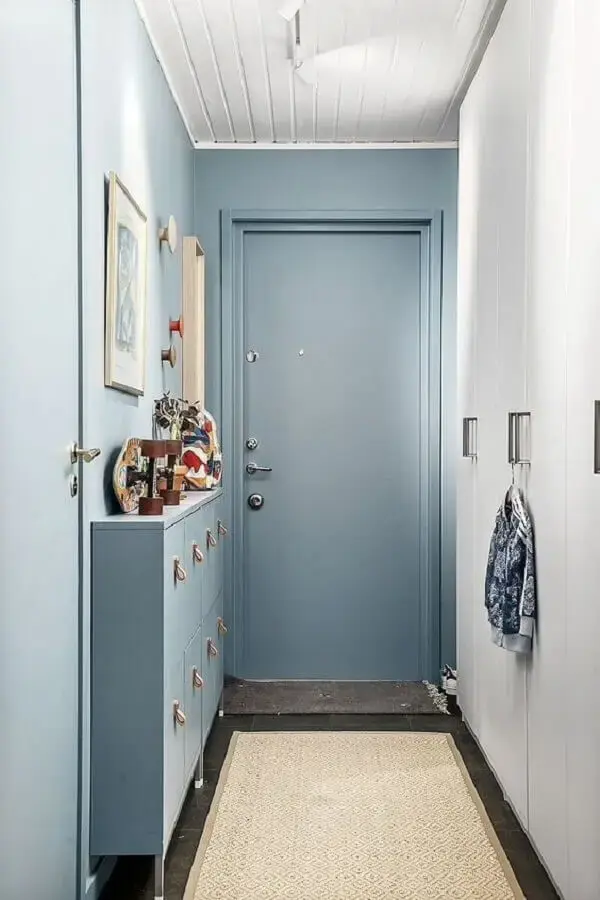 hall de entrada apartamento pequeno simples