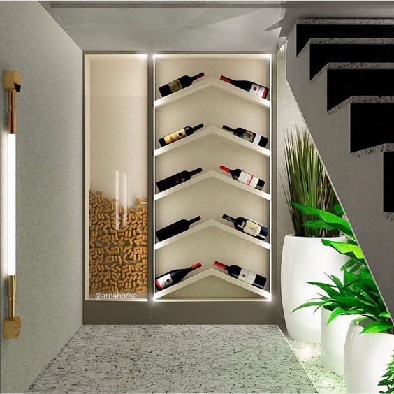 adega de vinho para sala pequena
