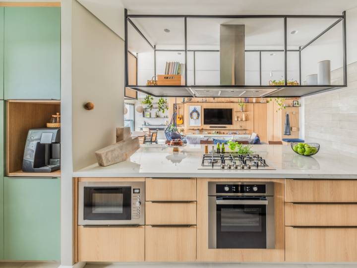 soluções para cozinha de apartamento pequeno