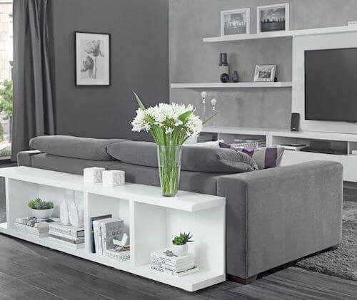 como decorar sala pequena e estreita