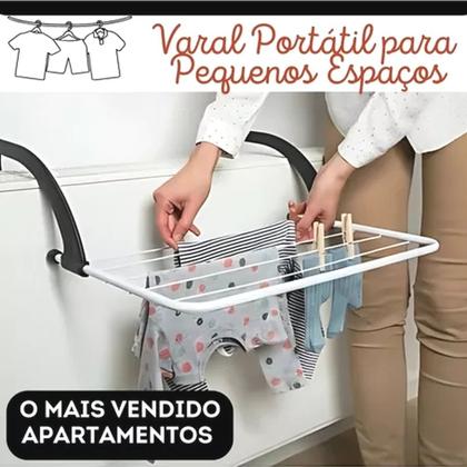 varal sanfonado apartamento