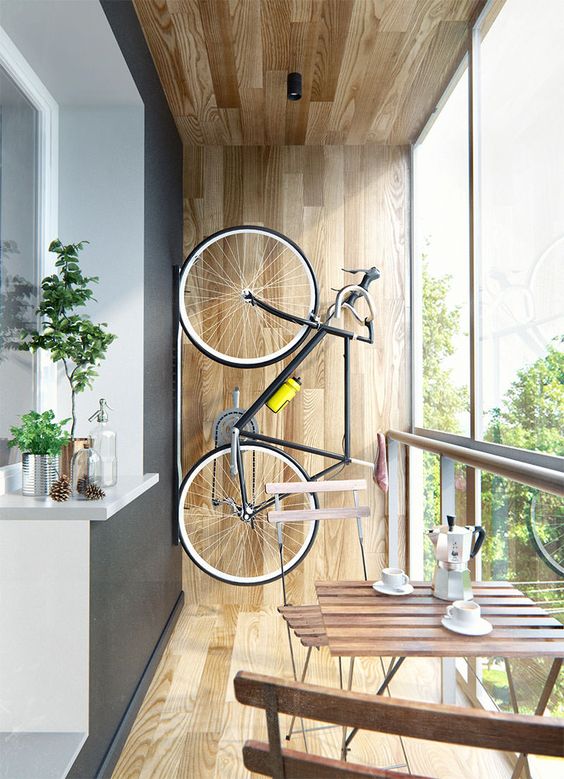 ideias criativas para guardar bike em casa