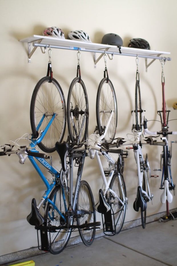 ideias criativas para guardar bike em casa