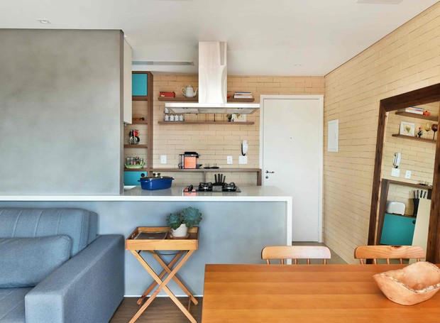 ilha com pia apartamento
