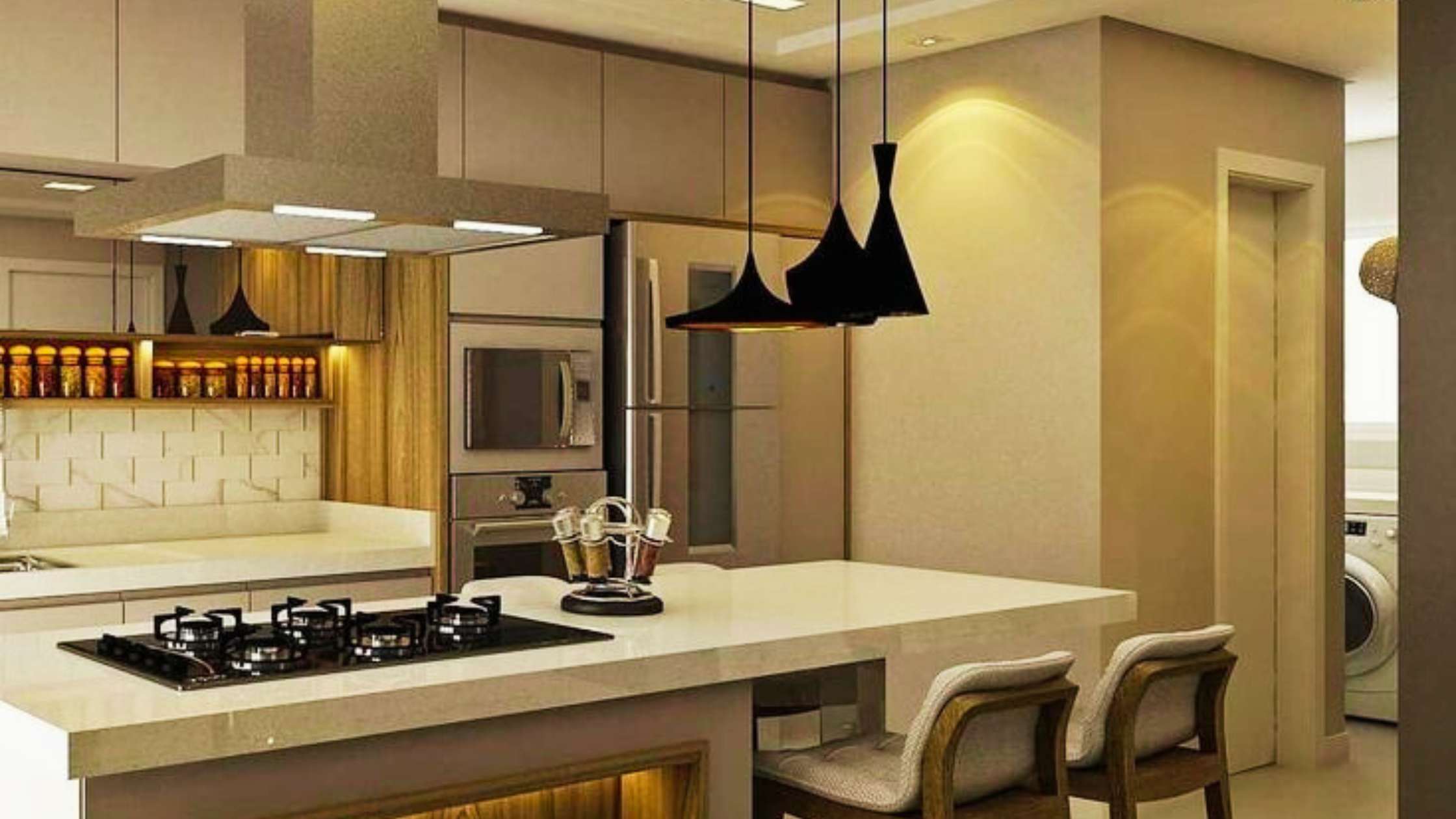 bancada ilha para cozinha pequena