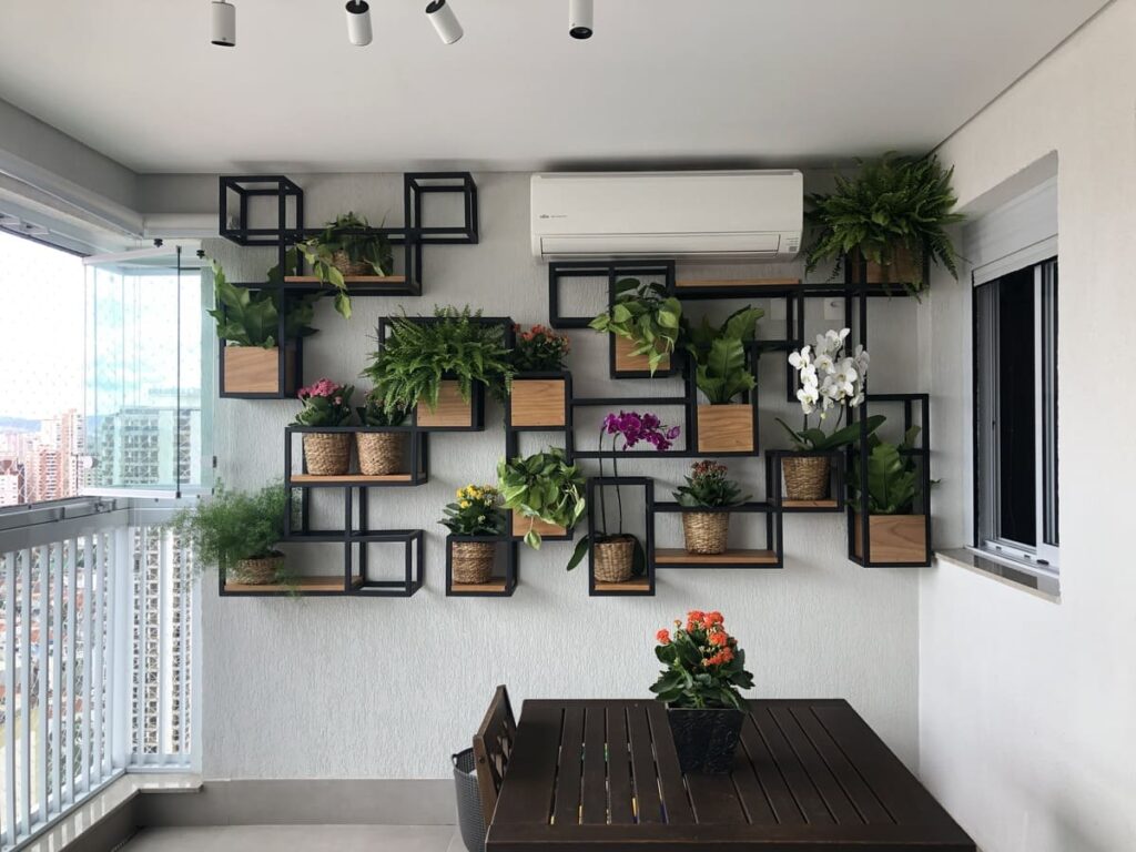 ideias jardim vertical varanda