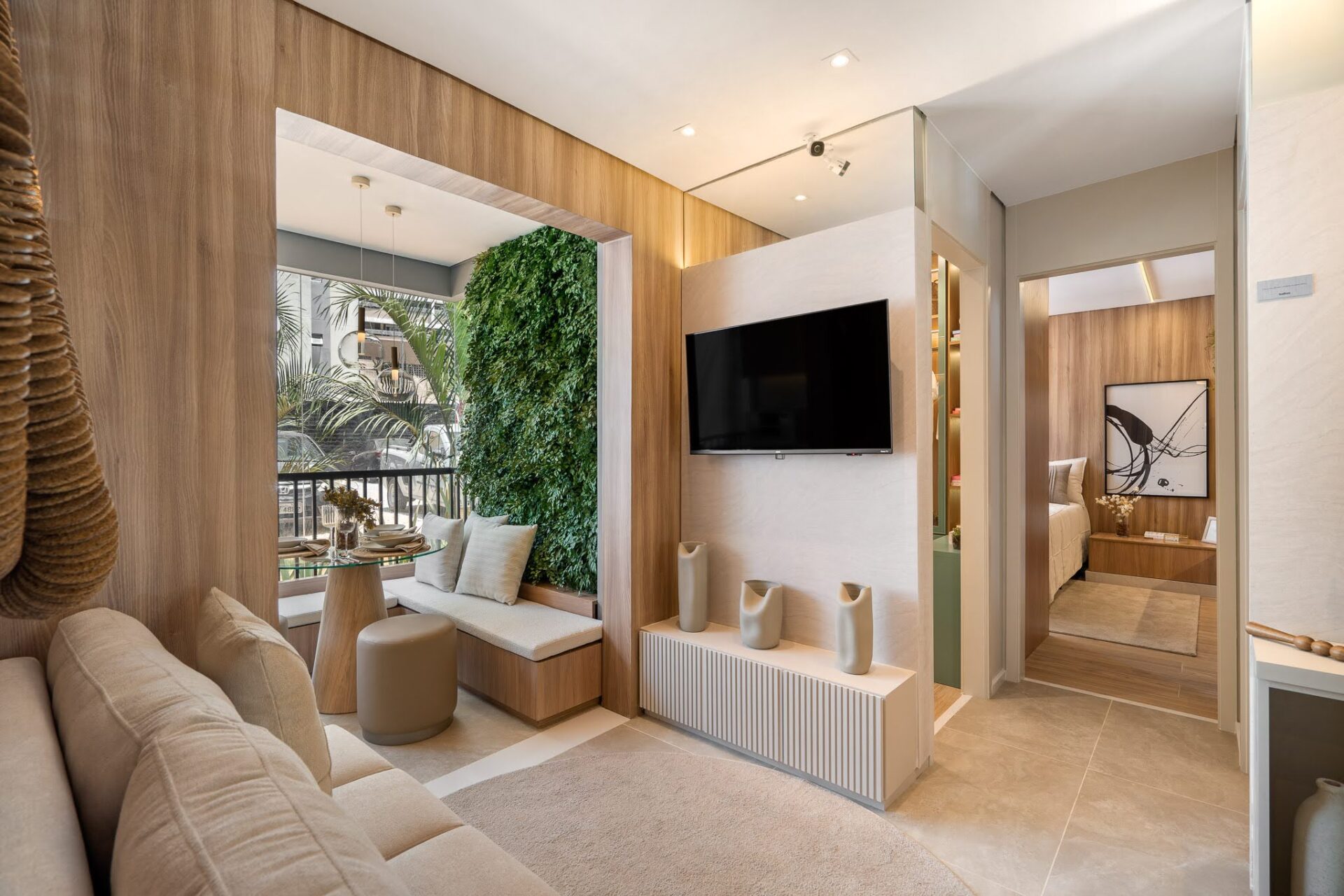Jardim vertical interno apartamento
