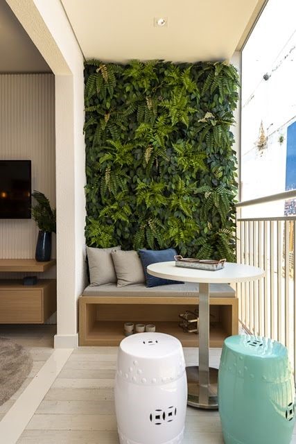 Jardim vertical apartamento com irrigação automática